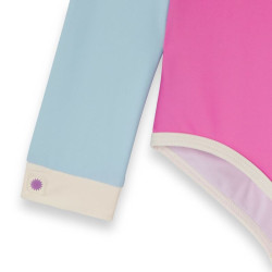 Maillot fille anti-UV - KietLa - Rose Bleu