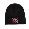 Bonnet Piano enfant - Watts - Black / Cross Fluo Pink
