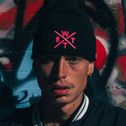 Bonnet Piano enfant - Watts - Black /  Fluo Pink