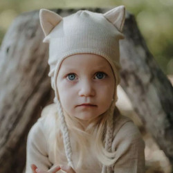 Bonnet enfant Kitty - ManyMonths - Driftwood