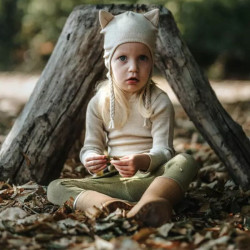 Bonnet enfant Kitty - ManyMonths - Taupe