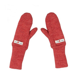 Moufles bébé en laine mérinos 0-9 mois - ManyMonths - Red Canyon