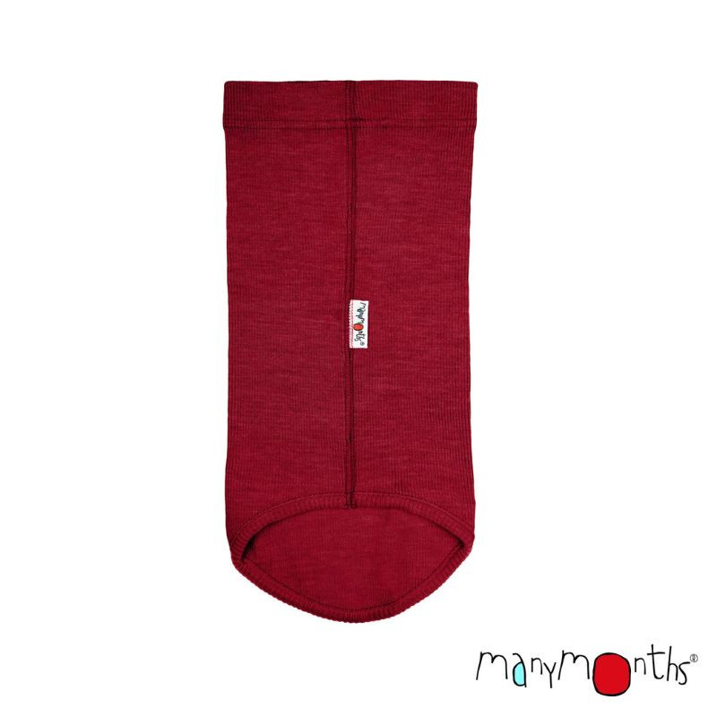 Snood enfant en laine mérinos - ManyMonths - Wild Pomegranate