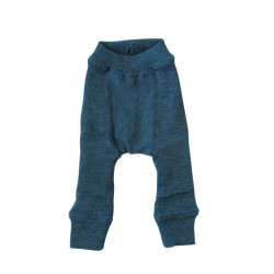 Legging réversible en laine mérinos - ManyMonths -Seabreeze Teal / Foggy Black