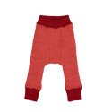 Legging réversible en laine mérinos - ManyMonths - Wild Pomegranate / Red Canyon