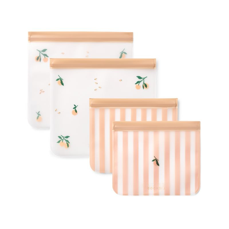 Sacs à goûter réutilisables Rebus - Liewood - Peach / Sea Shell