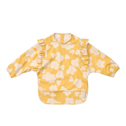 Bavoir Cape Liewood - Merle - Flower / Lemon Yellow