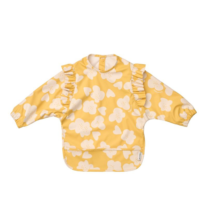 Bavoir Cape Liewood - Merle - Flower / Lemon Yellow