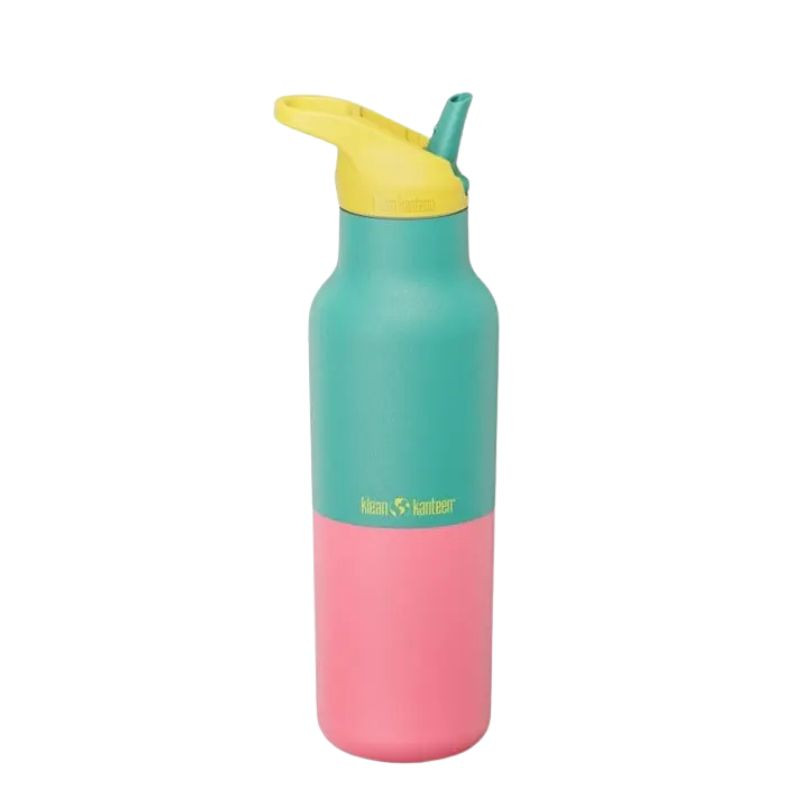 Gourde isotherme en inox recyclé 473 ml - Klean Kanteen - Turquoise Kaleidoscope