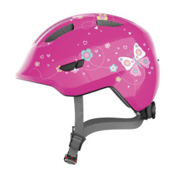 Casque vélo bébé - Abus Smiley 3.0 - Papillon Rose