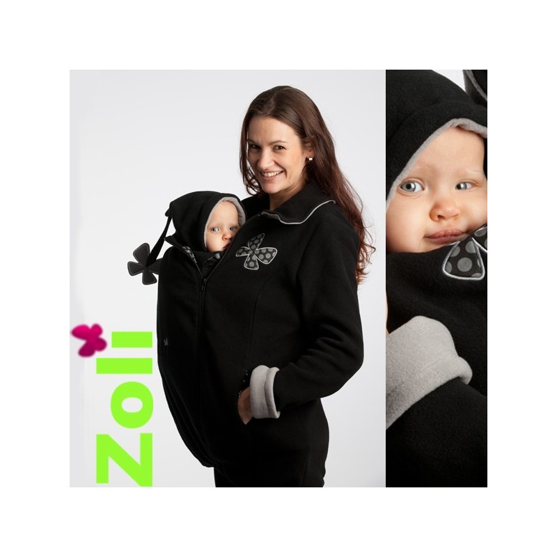 Veste de portage polaire Zoli avec Capuche Pack Trio Perle