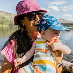 Casquette anti-uv bébé -- Huambi Navy