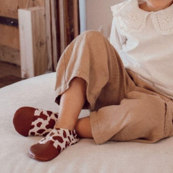 Chaussons souples enfant - Les Pas Petits - Les  Vaches