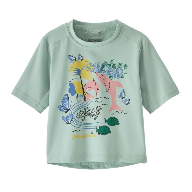 Baby Capilene Sikweight T-shirt - Patagonia - Pink Dolphins : Thin ice