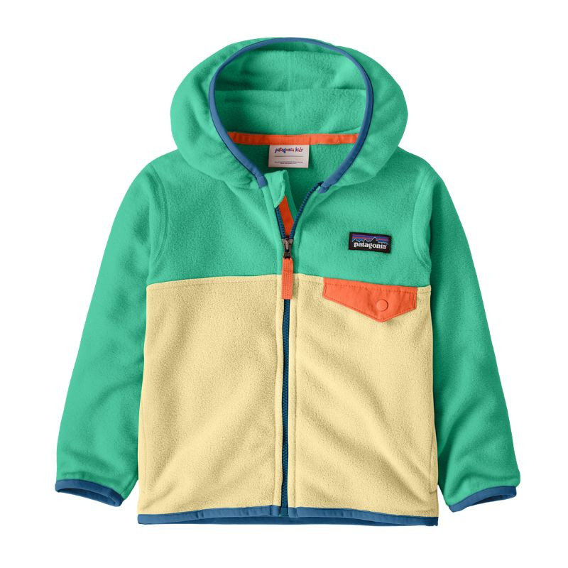 Baby Micro D Snap-t - Patagonia - Buttercup Yellow w/ Aqua Stone