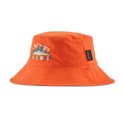Chapeau de soleil bébé - Patagonia - Fitz Roy Superbloom / Pollinator Orange