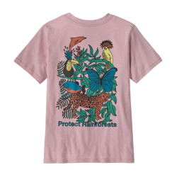 T-shirt enfant coton bio - Graphic Organic - Patagonia - Protect Rainforest : Quiet