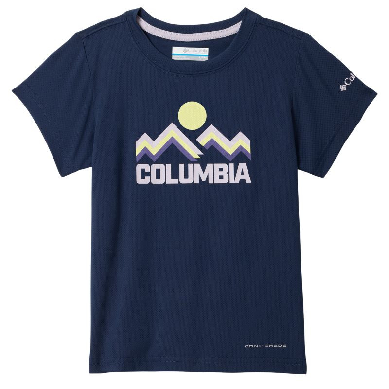 Tee shirt respirant enfant Tech Trail - Columbia - Collegiate Navy