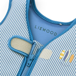Gilet de natation Dove - Liewood - Y/D stripe Riverside / Creme de la