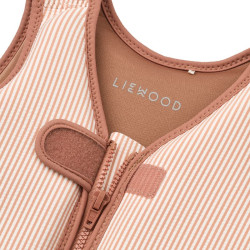 Gilet de natation Dove - Liewood - Y/D stripe Pale tuscany / Creme de la