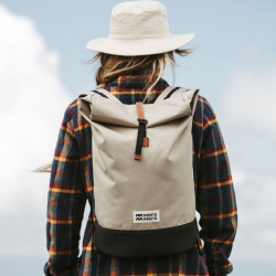 Sac à dos roll-top Wanaka - MeroMero - Sable / Brown