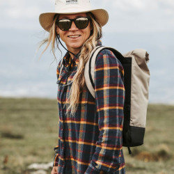 Sac à dos roll-top- MeroMero - Sable / Brown Leather