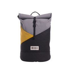 Sac à dos roll-top Wanaka Pocket - Mero Mero - Stone Grey / Chaï tea / Dark grey