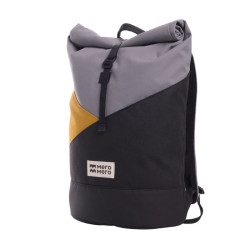 Sac à dos roll-top Wanaka Pocket - Mero Mero - Stone Grey / Chaï tea / Dark