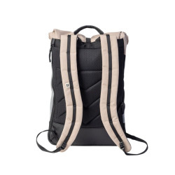 Sac à dos roll-top Wanaka Pocket - Mero Mero - Sand/Dark Grey/ Stone Grey/ Brown