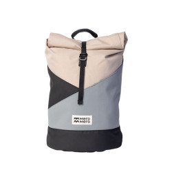 Sac à dos roll-top Wanaka Pocket - Mero Mero - Sand/Dark Grey/ Stone Grey/