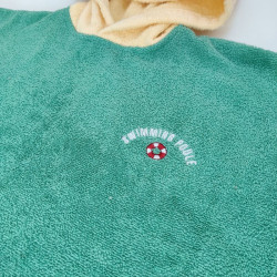 Poncho de bain Poule Party - Menthe Citron zoom