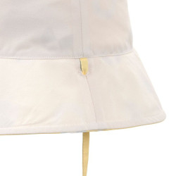 Chapeau anti-UV bébé réversible - Bouée jaune pâle