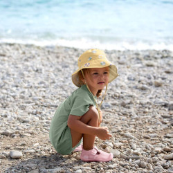 Chapeau anti-UV bébé réversible - Lassig - Bouée pâle