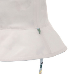 Chapeau anti-UV bébé réversible - Camion de glace illusion bleu