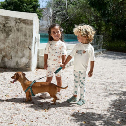 Combinaison bébé anti-UV - Lassig - Beach Chien vert