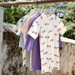 Combinaison  - Lassig - Beach Chien orange/ocean vert