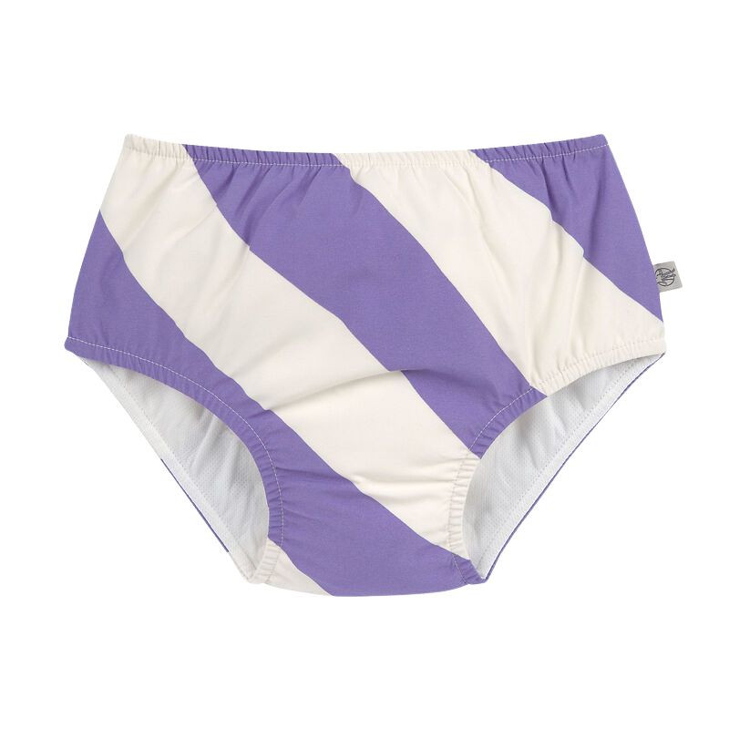 Maillot de bain couche LASSIG - Rayures violet/sel marin