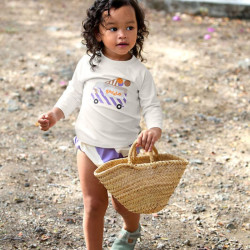 Maillot de bain couche LASSIG - Rayures violet/sel