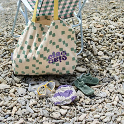 Maillot couche LASSIG - Rayures violet/sel marin