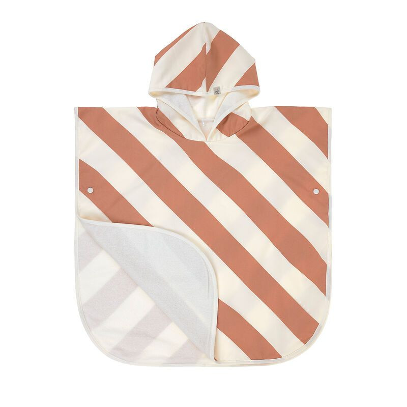 Poncho microfibres bébé - Lassig - Terre/sel marin