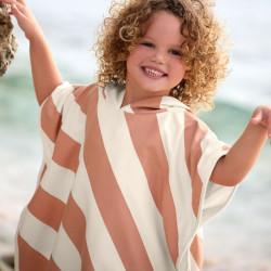 Poncho microfibres bébé - Lassig -marin