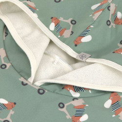 Poncho microfibres bébé - Lassig - /Chien vert