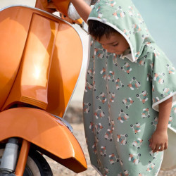 Poncho microfibres bébé - Lassig - Scooter/Chien