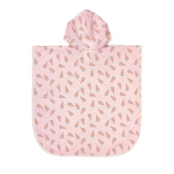 Poncho microfibres - Lassig - Ice Cream/rose pâle
