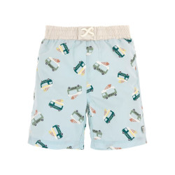 Short de bain enfant anti-UV - Lassig - Short de bain enfant anti-UV - Lassig - Camion de glace illusion bleu
