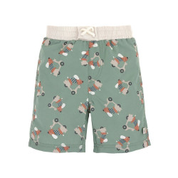 Short de bain enfant anti-UV - Lassig - Scooter/Chien vert