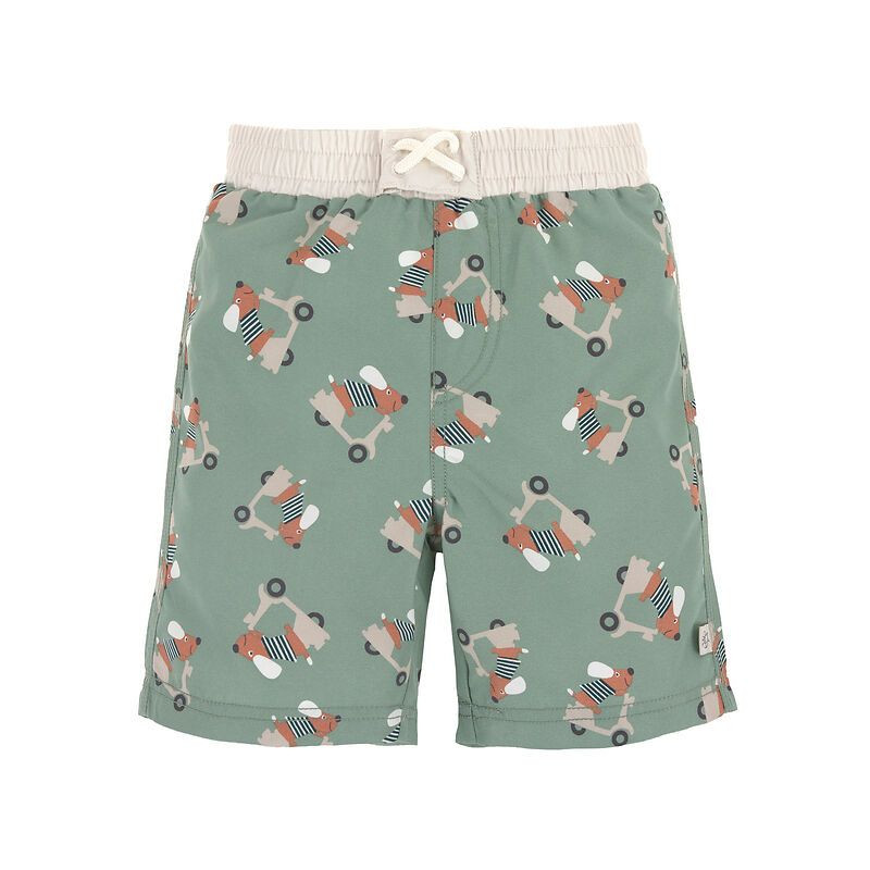 Short de bain enfant anti-UV - Lassig - Scooter/Chien vert