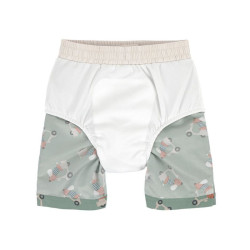 Short de bain enfant anti-UV -Scooter/Chien vert