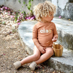 Lycra bébé manches longues -  Terre