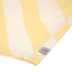 Lycra bébé manches - Lassig - Rayures jaune pâle/sel marin